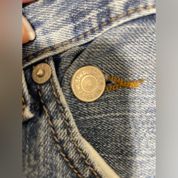 PARKE OFFICIAL Crossover Jean LEVI’S Baggy/Grunge in Medium Wash Denim  Size XL - Picture 3 of 8